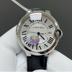今日推荐卡地亚 蓝气球 白壳白面 鳄鱼皮 42mm  2892机 顶级品质 出货实拍✈️