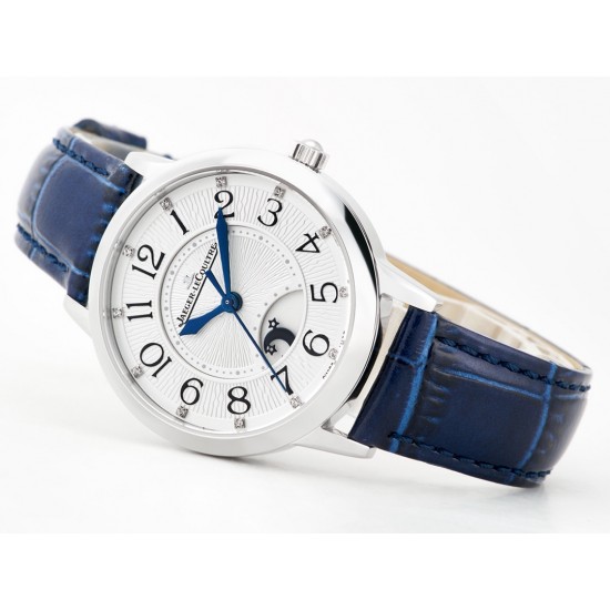 TW出品:积家约会系列自动机械图为女表 【尺寸】尺寸34mm 厚度10mm【机芯】搭载进口9015机改原装cal.898A自动上链机芯(不是加夹板)【表带】搭配进口意大利牛皮表带 【显示指针】顶级烧钢兰指针 具昼夜显示功能 TW出品:积家约会系列自动机械图为女表 【尺寸】尺寸34mm 厚度10mm【机芯】搭载进口9015机改原装cal.898A自动上链机芯(不是加夹板)【表带】搭配进口意大利牛皮表带 【显示指针】顶级烧钢兰指针 具昼夜显示功能