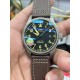 IWC 万国 钛灰 马克系列，日本全自动机械腕表，现震撼来袭，越带越有质感，尺寸39mm！棕色意大利小牛皮表带！