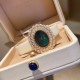 伯爵-PIAGET 全新高级珠宝系列,18K白金.玫瑰金,镶饰两圈马眼型切割美钻一圈22颗(约3.84克拉)-共44颗高级珠宝制作的一大挑战;钻石散发的耀眼光芒,皮带采用轻柔的缎面材质,与钻石造型形成优雅对比。原装尺寸31 X37 mm 伯爵-PIAGET 全新高级珠宝系列,18K白金.玫瑰金,镶饰两圈马眼型切割美钻一圈22颗(约3.84克拉)-共44颗高级珠宝制作的一大挑战;钻石散发的耀眼光芒,皮带采用轻柔的缎面材质,与钻石造型形成优雅对比。原装尺寸31 X37 mm
