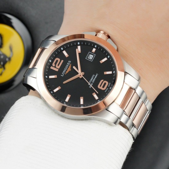 『臻品推荐』新品发布[玫瑰]浪琴-LONGINES独家首发-----❤不忘初心 追求品质 精准细致     ✔️瑞机壳套 精致做工 超强深度防水机芯:顶级稳定西铁城8215全自动机械表壳:顶级版316L精钢表扣:钢带按扣玻璃:高硬度矿物质水晶玻璃直径:原装尺寸40mm11mm[色]完美呈现 品质上乘，手感独特，送礼自戴首选[鼓掌]〔----用心，所以更完美 〕