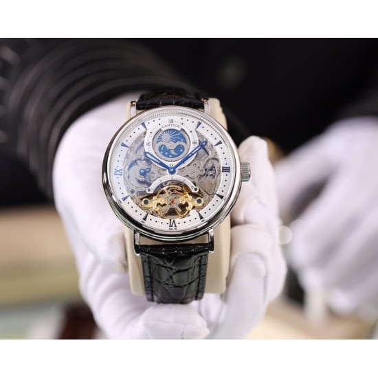 【品牌】Cartier 卡地亚【机芯】全自动机械机芯【材料】矿物质超强镜面【尺寸】直径42mm厚12mm！