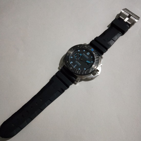 沛纳海新款来袭,SUBMERSIBLE 潜行系列,型号PAM00799,直径47mm,厚度15mm,矿物质强化玻璃,CARBOTECH逆时针旋转表圈附分度标,进口硅胶带,装配全自动机芯!精品奉献,彰显男士魅力,欢迎转载 沛纳海新款来袭,SUBMERSIBLE 潜行系列,型号PAM00799,直径47mm,厚度15mm,矿物质强化玻璃,CARBOTECH逆时针旋转表圈附分度标,进口硅胶带,装配全自动机芯!精品奉献,彰显男士魅力,欢迎转载