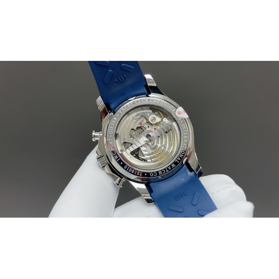 今日推荐万国 葡萄牙计时 白壳蓝面 44mm 自动上链机械机芯 顶级品质 出货实拍✈️