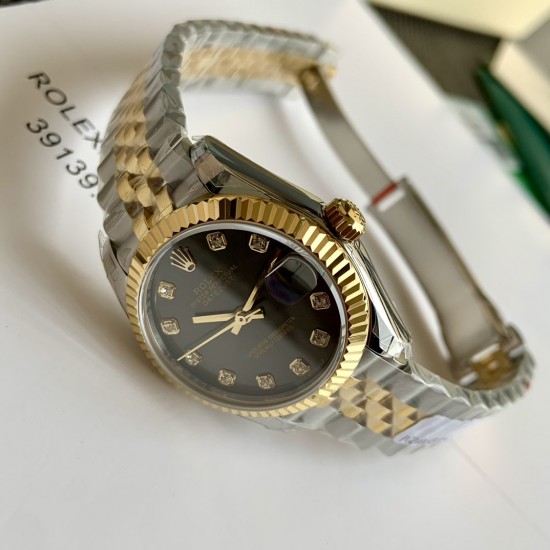 劳力士日志31mm“金灰”色！最靓的颜色搭配！细节！