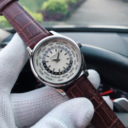 品牌：百达翡丽-PATEK PHILPPE 类型： 男士腕表 X20表壳：316精钢（做工优质）表带：进口小牛皮/简约针扣机芯：进口西铁城8215全自动机芯材料：顶级蓝宝石玻璃尺寸：直径39mm 厚度12mm 三杰精致推荐男士机械腕表 SJ为你精心挑选超真实实物图拍摄