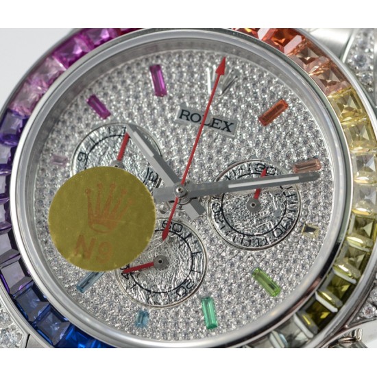 N9 Factory最新力作 原版复刻 市场最高版本 劳力士Rolex宇宙计型迪通拿,ROLEX RBOW彩虹迪,全新V9最强版本,表径:40毫米,搭载ETA7750自动机芯,V2完美升级,904L精钢表带和表扣更细腻更完美,重新定义品质,N9超级复刻精品!N9匠心之作 值得你拥有! N9 Factory最新力作 原版复刻 市场最高版本 劳力士Rolex宇宙计型迪通拿,ROLEX RBOW彩虹迪,全新V9最强版本,表径:40毫米,搭载ETA7750自动机芯,V2完美升级,904L精钢表带和表扣更细腻更完美,重新定义品质,N9超级复刻精品!N9匠心之作 值得你拥有!