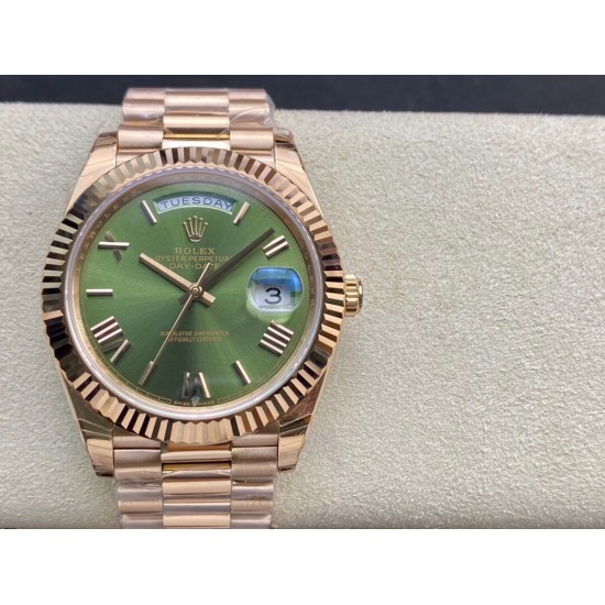 ROLEX 劳力士 玫金绿 日志 ～