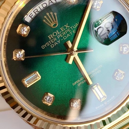 劳力士 ROLEX 金绿 日志～
