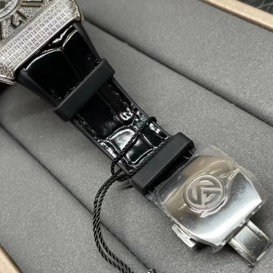 FM 法兰克穆勒 Franck Muller V45 SC DT系列!尺寸54*42*15mm !全自动机械机芯 蓝光镀膜玻璃 牛皮表带底部橡胶 折叠扣 糅合运动设计风格 中间完美弧线夹层设计 尽显绅士品味! FM 法兰克穆勒 Franck Muller V45 SC DT系列!尺寸54*42*15mm !全自动机械机芯 蓝光镀膜玻璃 牛皮表带底部橡胶 折叠扣 糅合运动设计风格 中间完美弧线夹层设计 尽显绅士品味!