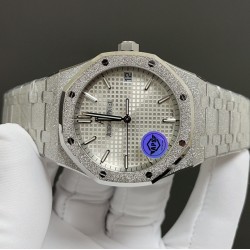 今日推荐爱彼皇家橡树 15400霜金 白面 41mm 4302机 顶级品质 出货实拍✈️‏‍   ﻿ ﻿