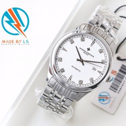 LS精品  江诗丹顿（Vacheron Constantin）赠送原装牛皮表带一条 最酷炫黑简约而典雅的316L精钢壳套搭载最新原装日本进口机械机芯（零返修）简约传承大师系列蓝宝石防刮镜面，原装针扣，塑造顶级完美腕表。绅士所拥有的标准尺寸40mm*1.1mm。高贵雅致及精美细腻的工艺！对完美的不懈追求。