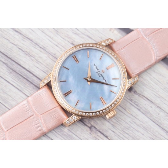 实拍 TK新品江诗丹顿传袭超薄系列-Vacheron Constantin 专为女神打造的,奢华时尚,采用进口316钢表壳,搭配原装进口9015机芯(0返修),天然蓝宝石玻璃镜面,直径33mm,超薄工艺7.8mm,超强防水30米,竹节纹进口小牛皮表带, 实拍 TK新品江诗丹顿传袭超薄系列-Vacheron Constantin 专为女神打造的,奢华时尚,采用进口316钢表壳,搭配原装进口9015机芯(0返修),天然蓝宝石玻璃镜面,直径33mm,超薄工艺7.8mm,超强防水30米,竹节纹进口小牛皮表带,