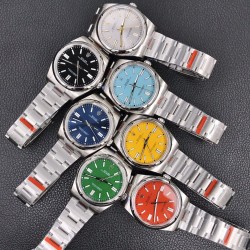 41MMEW新品   劳力   蚝式恒动型41系列1⃣️搭配劳力士全新3230机芯；2⃣️与原装一致厚度12mm：表径41mm；3⃣️打磨字钉；顶级瑞士冰蓝色夜光，与劳力士原厂夜光一致；4⃣️超级904钢材质；蓝宝石玻璃；5⃣️顶级做工，每条表带与表耳完美契合，给予手腕最高的舒适度；