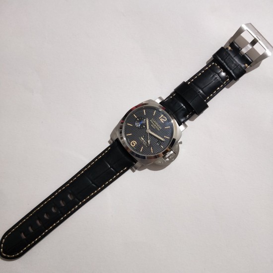 沛纳海热卖款男士机械表,型号:PAM 001537,系列:LUMINOR 1950系列,尺寸:直径44mm,厚度15mm,表壳:精钢316L白壳,玻璃:高硬度矿物质玻璃,表带:黑色真皮表带,机芯:海鸥全自动动能显示机芯! 品质卓越,魅力呈现,欢迎转载 沛纳海热卖款男士机械表,型号:PAM 001537,系列:LUMINOR 1950系列,尺寸:直径44mm,厚度15mm,表壳:精钢316L白壳,玻璃:高硬度矿物质玻璃,表带:黑色真皮表带,机芯:海鸥全自动动能显示机芯! 品质卓越,魅力呈现,欢迎转载