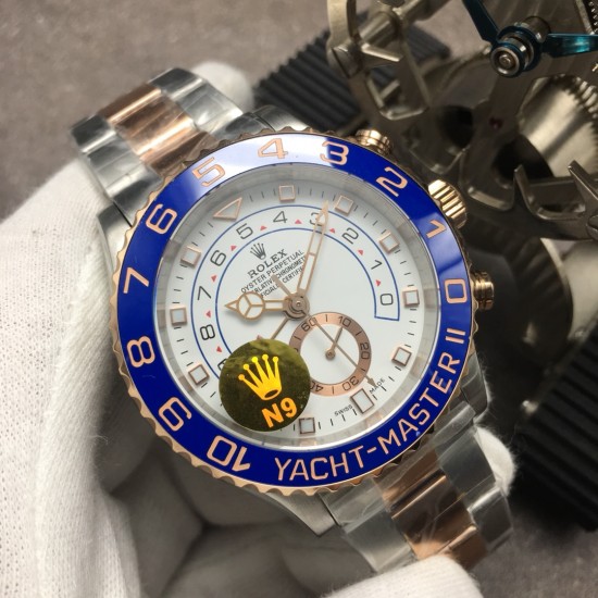 品牌:劳力士Rolex N9新作推荐系列:游艇名仕型Ⅱ男士腕表款式:自动机械,直径44毫米,材质:316L精钢,微纳米电镀;劳力士Ring Command旋转外圈(双向90旋转),配蓝色Cerachrom陶质字圈,金涂层数字机芯型号:ETA7750表扣类型:折叠扣防水深度:50米 N9匠心之作 值得你拥有!(附送专用擦表工具+专用擦表布) 品牌:劳力士Rolex N9新作推荐系列:游艇名仕型Ⅱ男士腕表款式:自动机械,直径44毫米,材质:316L精钢,微纳米电镀;劳力士Ring Command旋转外圈(双向90旋转),配蓝色Cerachrom陶质字圈,金涂层数字机芯型号:ETA7750表扣类型:折叠扣防水深度:50米 N9匠心之作 值得你拥有!(附送专用擦表工具+专用擦表布)