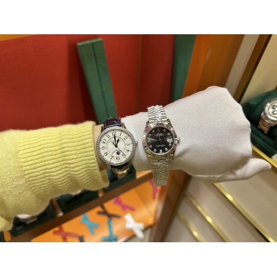 劳力士铅灰色日志31mm316L精钢材质进口全自动机械机芯