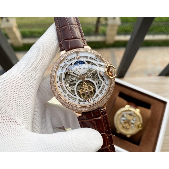 卡地亚 Cartier 精品男士腕表,劲爆镂空设计,技艺精湛,独具匠心,尊贵大气,绅士风范。采用全自动机械机芯,顶级316精钢表壳,进口小牛皮表带,矿物质超强镜面,尺寸46-13 卡地亚 Cartier 精品男士腕表,劲爆镂空设计,技艺精湛,独具匠心,尊贵大气,绅士风范。采用全自动机械机芯,顶级316精钢表壳,进口小牛皮表带,矿物质超强镜面,尺寸46-13