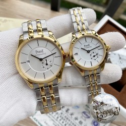 伯爵 Piaget 精品情侣对表，独立五字位小秒设计，技艺精湛，独具匠心，尊贵大气，绅士风范。采用进口西铁城机械机芯（零返修），顶级316精钢表壳表带，矿物质超强镜面，男款尺寸40*12，女款尺寸30-12