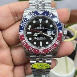 “可乐圈” ROLEX 劳力士 GMT格林尼治型 尺寸40mm！精钢表壳表链，蓝宝石镜面，超级夜光，双向陶瓷旋转表圈，原装折叠扣！