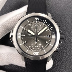 V6f又一神作！IWC 海时洋计 “鲨鱼”特别版内外旋转表圈，44MM表壳，岩灰表色盘，超级双夜色光指针，橡胶按钮，快拆式胶橡表带，细节逐一完美复制！