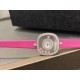 品牌：Chopard-萧邦最新款方形Happy Diamonds❤️瑞士原厂石英机芯 五颗快乐钻石在表盘自由流动  电镀18k金好货不等人哦～[机智]