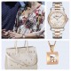 肖邦-Chopard❥快乐钻系列❥瑞士石英机芯❥蓝宝石玻璃镜面❥表壳直径约36mm         厚度约12mm