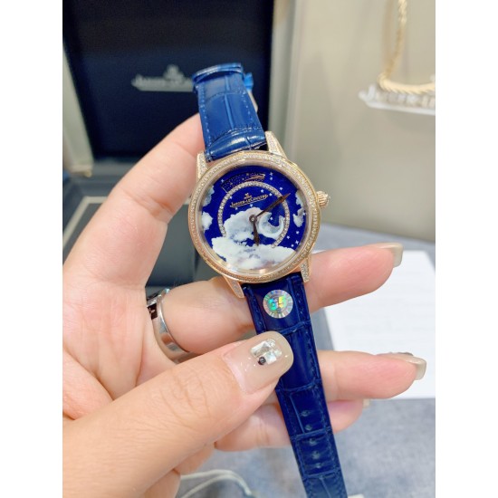独家实拍,认准品质与细节女人的三大梦想之一,积家约会系列流星腕表 以珍稀工艺呈现变幻莫测的绚烂流星,蓝宝石玻璃,原装折叠扣!尺寸:33mm,厚10mm! 独家实拍,认准品质与细节女人的三大梦想之一,积家约会系列流星腕表 以珍稀工艺呈现变幻莫测的绚烂流星,蓝宝石玻璃,原装折叠扣!尺寸:33mm,厚10mm!