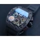 【 RICHARD MILLE 】理查德米勒 RM011-03艺术提升了全新层次,顶级碳纤维壳套 最完美的纹路 最完美的做工 搭载7750大日历 计时 飞返/逆跳多功能ETA7750全自动机械机芯,进口橡胶表带 原装折叠扣,尺寸50X40mm 高端大气上档次 计时腕表,展现着理查品牌的经典内涵,阳光而富有吸引力!全球限量50个7750机 ⚠️请认准独家品质 【 RICHARD MILLE 】理查德米勒 RM011-03艺术提升了全新层次,顶级碳纤维壳套 最完美的纹路 最完美的做工 搭载7750大日历 计时 飞返/逆跳多功能ETA7750全自动机械机芯,进口橡胶表带 原装折叠扣,尺寸50X40mm 高端大气上档次 计时腕表,展现着理查品牌的经典内涵,阳光而富有吸引力!全球限量50个7750机 ⚠️请认准独家品质