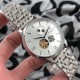 实物拍摄品牌：百达翡丽-PATEK PHILPPE 类型：[酷]男士腕表表壳：316精钢（做工优质）表带：进口小牛皮/316精钢(两种可选)机芯：高级定制全自动机械机芯(走时稳定)材料：高级强化镀膜镜面尺寸：直径40mm 厚度12.5mm