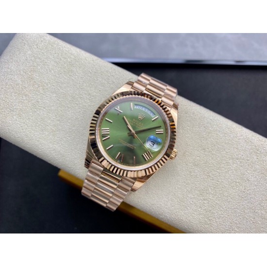 ROLEX 劳力士 玫金绿 日志 ～