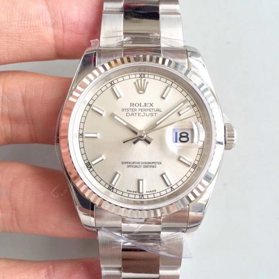 『AR精品』ROLEX DATEJUST劳力士日志型腕表副本的十年精华， 并行代购版DATEJUST，完美修正十年间所有副本的不足和缺陷，搭载3135机并搭配正品代购包装物料，重新定义最高品质的DATEJUST副本，真正的A级副本劳力士DATEJUST[AR出品]36mm尺寸。
