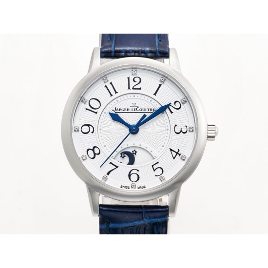 TW出品:积家约会系列自动机械图为女表 【尺寸】尺寸34mm 厚度10mm【机芯】搭载进口9015机改原装cal.898A自动上链机芯(不是加夹板)【表带】搭配进口意大利牛皮表带 【显示指针】顶级烧钢兰指针 具昼夜显示功能 TW出品:积家约会系列自动机械图为女表 【尺寸】尺寸34mm 厚度10mm【机芯】搭载进口9015机改原装cal.898A自动上链机芯(不是加夹板)【表带】搭配进口意大利牛皮表带 【显示指针】顶级烧钢兰指针 具昼夜显示功能
