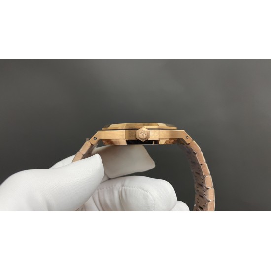 今日推荐爱彼15400 玫瑰金黑面 41mm Cal.4302机 顶级品质 出货实拍✈️