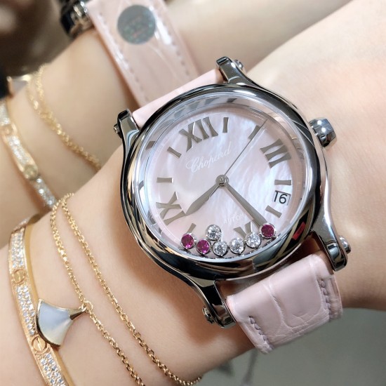 实拍《YF 》新品上市 萧邦 HAPPY DIAMONDS 五彩缤纷系列 278559-3020 。