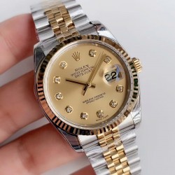 劳力士 ROLEX DATEJUST 日志型36mm系列腕表，搭载全自动机械机芯，精钢表带！