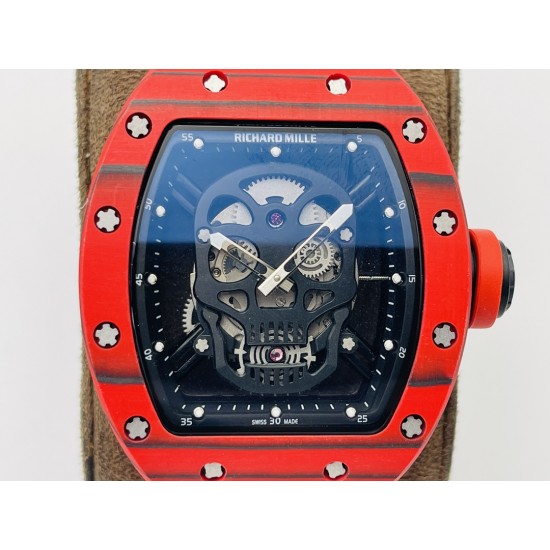 【RM Factory2021墙裂推荐】市场顶级复刻 理.查徳 米勒 Richard Mille RM052系列腕表!1⃣️最新鬼头夜光碳纤V2升级版,颅骨系列,碳纤维壳身!2⃣️搭载原装进口机械机芯,更突显了这块腕表的运动风格!3⃣️透过防眩光鑫的表镜,可见到悬浮式镂空机芯 !其大胆个性的颅骨设计霸气夺目,成功捕获一众腕表爱好者的心!骷髅形象,打造一个不拘泥于主流的钟表世界!RM Factory匠心力作 欢迎品鉴! 【RM Factory2021墙裂推荐】市场顶级复刻 理.查徳 米勒 Richard Mille RM052系列腕表!1⃣️最新鬼头夜光碳纤V2升级版,颅骨系列,碳纤维壳身!2⃣️搭载原装进口机械机芯,更突显了这块腕表的运动风格!3⃣️透过防眩光鑫的表镜,可见到悬浮式镂空机芯 !其大胆个性的颅骨设计霸气夺目,成功捕获一众腕表爱好者的心!骷髅形象,打造一个不拘泥于主流的钟表世界!RM Factory匠心力作 欢迎品鉴!