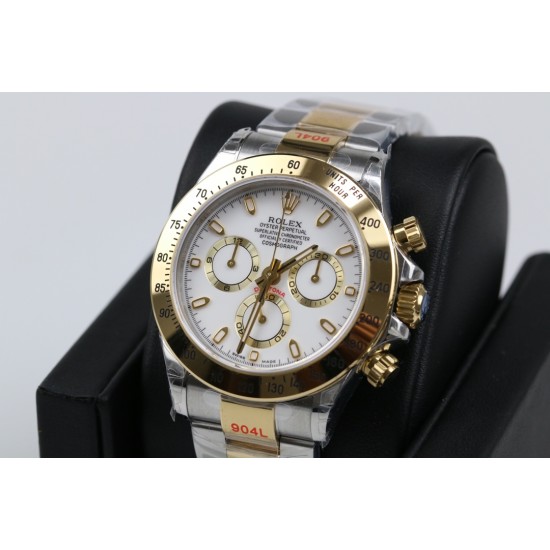 GM超神之作 ROLEX DAYTONA劳力士迪通拿904L全新最强版本 1:完美修改了避针高底位置与正品一致2:904L表扣更细腻更完美3:市面上唯一做出了与正品质感一致的包超薄金属钢片的oysterflex胶带【能与正品互换通用 质感相符】[拳头][拳头][拳头]完美修正十年间所有副本的不足和缺陷，陶瓷圈口！4130机芯，攻克机芯厚度，使壳身厚度达到与正品一致，壳身和字面颜色更细腻做出了与正品一致的视觉效果，并搭配劳力士专用盒子。【GM出品】