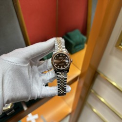 劳力士咖啡日志31mm316L精钢材质间金镀18K玫瑰金