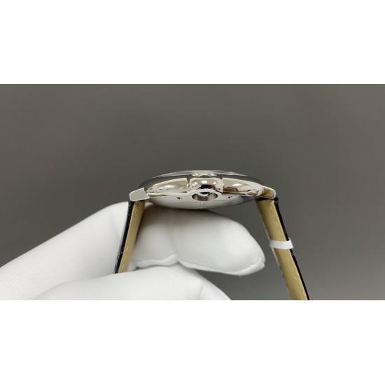 今日推荐卡地亚 蓝气球 白壳白面 鳄鱼皮 42mm  2892机 顶级品质 出货实拍✈️