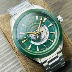 【OM Factory2024墙裂推荐】 欧米茄海马系列43MM直径 220.10.43.22.03.001欧米茄世界时腕表激光烧蚀蓝色海洋，陆地浮雕勾勒，24小时hesalite水晶环。辽阔世界尽在掌握，于方寸之间伴您开启环球之旅！OM Factory匠心力作 欢迎各位表友品鉴！