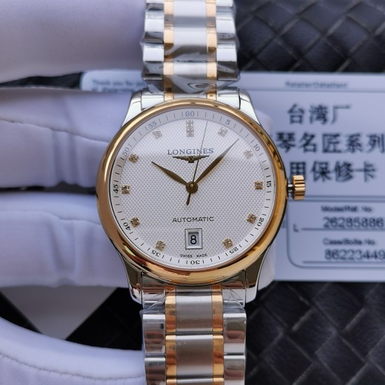 台湾厂【匠心臻品】随着努力不懈地寻求技术上的突破以及不断的创新令LONGINES表在设计方面稳坐领导地位。浪琴 名匠六字位日历系列 原版开模 所有配件与正品100%可互换通用 316精钢表壳、前、后双卜蓝宝石玻璃、淬火烧钢蓝指针、机芯采用最新的2892改L619/888全自动超薄机芯 搭配最新款镂空自动陀 直径38.5mm厚度9.0mm 一表一号,一卡一号、绝不重复。整表完美无暇市场最高版本! 台湾厂【匠心臻品】随着努力不懈地寻求技术上的突破以及不断的创新令LONGINES表在设计方面稳坐领导地位。浪琴 名匠六字位日历系列 原版开模 所有配件与正品100%可互换通用 316精钢表壳、前、后双卜蓝宝石玻璃、淬火烧钢蓝指针、机芯采用最新的2892改L619/888全自动超薄机芯 搭配最新款镂空自动陀 直径38.5mm厚度9.0mm 一表一号,一卡一号、绝不重复。整表完美无暇市场最高版本!