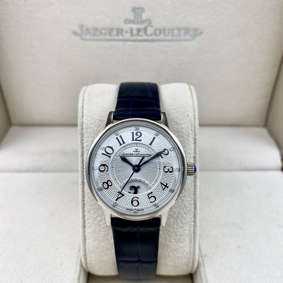 JAEGER-LECOULTRE积家女款RENDEZ-VOUS约会系列。尺寸：29mm搭载日本进口全自动机械机芯  正品版本机芯主版  功能：日夜星晨、时分秒显示功能 ，展现出昼的灿烂与夜的浪漫(刚刚的相遇，[玫瑰]刚刚的缘分，[爱心]刚刚的时间，愿幸福快乐与您相伴)