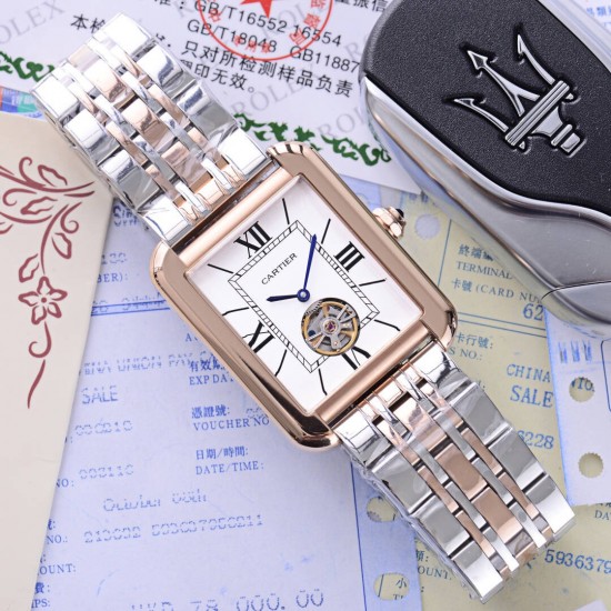 卡地亚 Cartier 精品男士腕表,独家二针飞轮设计,技艺精湛,独具匠心,尊贵大气,绅士风范。采用全自动机械机芯,顶级316精钢表壳表带,矿物质超强镜面,尺寸40*12 卡地亚 Cartier 精品男士腕表,独家二针飞轮设计,技艺精湛,独具匠心,尊贵大气,绅士风范。采用全自动机械机芯,顶级316精钢表壳表带,矿物质超强镜面,尺寸40*12