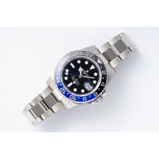 ROLEX 劳力士 GMT格林尼治型 尺寸40mm！精钢表壳表链，蓝宝石镜面，超级夜光，双向陶瓷旋转表圈，原装折叠扣！
