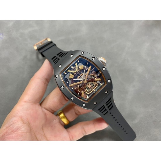 RXW新品一体机摆轮理查德米勒 RM 47 一体机飞轮黑武士腕表惊艳问世，结合卓越的制表工艺 陶瓷腕表