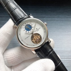 2020年最新 百达菲丽-PATEK PHILIPPE  S9多功能飞轮男士机械腕表 精品系列  高端最强品牌 百达菲丽腕表 世界贵族腕表之一 商务男士腕表 机芯：自动机械 材质：316钢壳 牛皮皮带 原版扣子直径42mm厚度12mm 请认准独家品质 三杰精致推荐男士全自动机械机芯 SJ为你精心打造超真实实物图拍摄