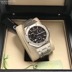新款预售 TWA出品 国外最新玩物 终于有复刻解毒来了 双重时间 美联社 AP爱彼 皇家橡树 26120ST.OO.1220ST.01 复刻机芯Cal.2329/2846自动机械 316L精钢 41mmx 13.5mm 防刮蓝宝石水晶镜面 (功能介绍: 小时 分钟 日期 动力储备指示 第二时区 24小时区) 夜光指针 原装折叠扣 Logo鲜明！商品规格:默认规格