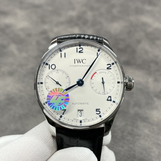 颜值第一！ZF出品。IWC 葡7 V5版 最新机芯、万国IWC－葡萄牙系列 七日链 葡七 自动机械机芯 独立小秒针 真动能指示 蓝宝石玻璃 42mm[色][色]出货实拍