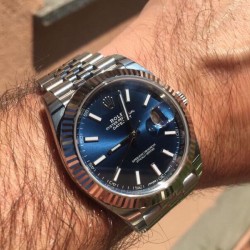 劳力士 ROLEX 日志系列41mm！搭载进口机械机芯，316精钢材质 原装表扣，立体散珠带，百搭商务休闲款式！
